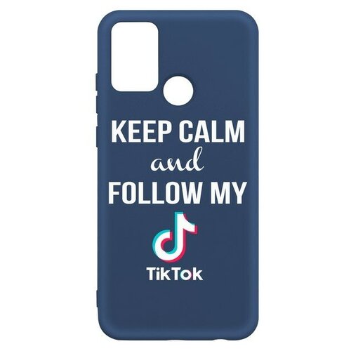 Чехол-накладка Krutoff Silicone Case TikTok для Honor 9A синий