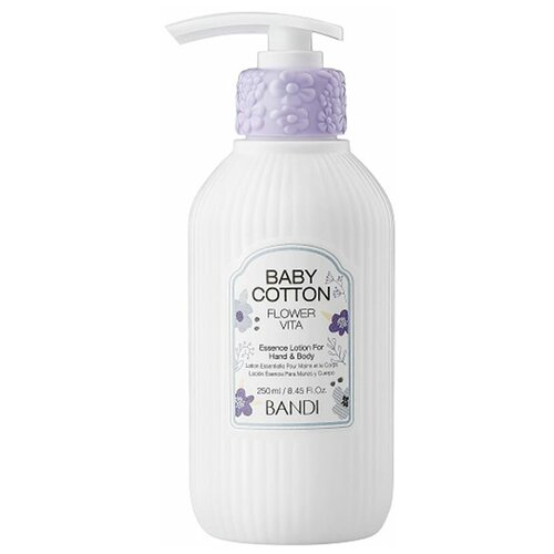 Лосьон для рук BANDI Flower Vita Essence Lotion, Baby Cotton, Нежность хлопка, 250 мл