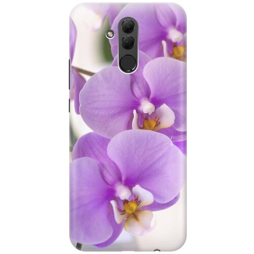 фото Gosso ультратонкий силиконовый чехол-накладка для huawei mate 20 lite с принтом "сиреневые орхидеи"