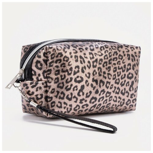 фото Косметичка на молнии, цвет бронзовый нет бренда