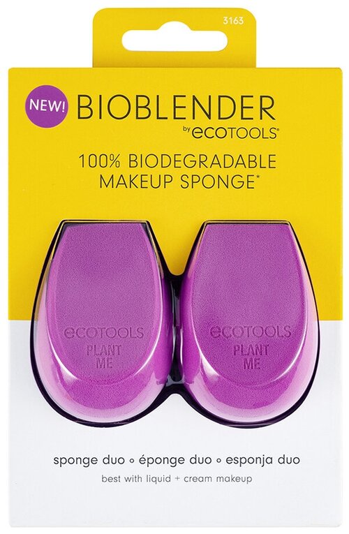 Набор биоразлагаемых спонжей для макияжа EcoTools Bioblender Makeup Sponge Duo