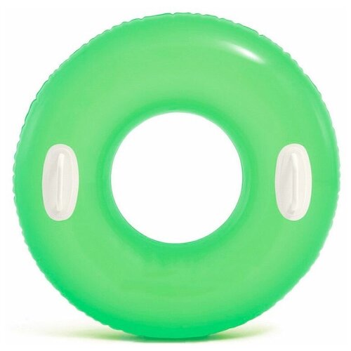 Надувной круг Блестящий с ручками, зеленый, диаметр 76 см, от 8 лет 59258 микс