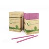 Бумажные трубочки для напитков «чистая страна» - 250 шт. 197/8 мм, цвет розовый - изображение