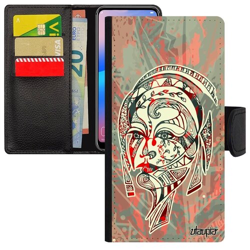 фото Новый чехол-книжка на телефон // galaxy s7 edge // "портрет женщины" этнический феерия, utaupia, розовый