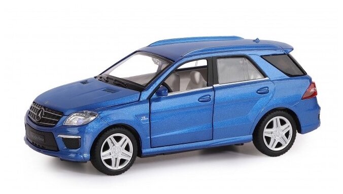 Модель 1:32 Mercedes-Benz ML63 AMG, синий 1251149JB Автопанорама