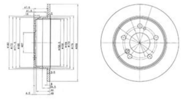 [Bg2291] Delphi Диск Тормозной Mb W201, ВКомплекте 2 Шт. Delphi арт. BG2291