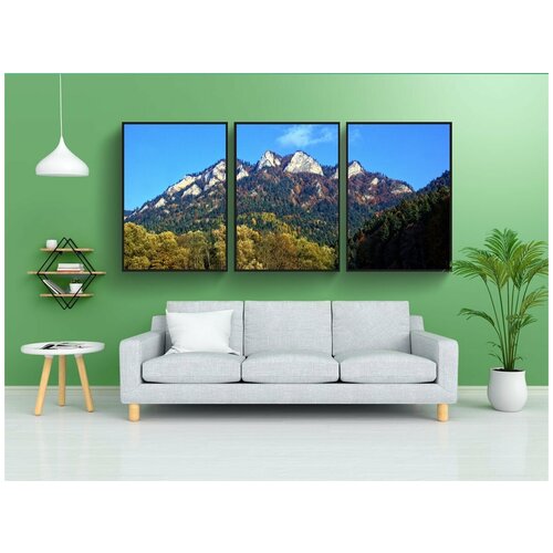 фото Набор модулных постеров для интерьера "пенины, дунаец, три короны" 60x90 см. в тубусе, без рамки lotsprints