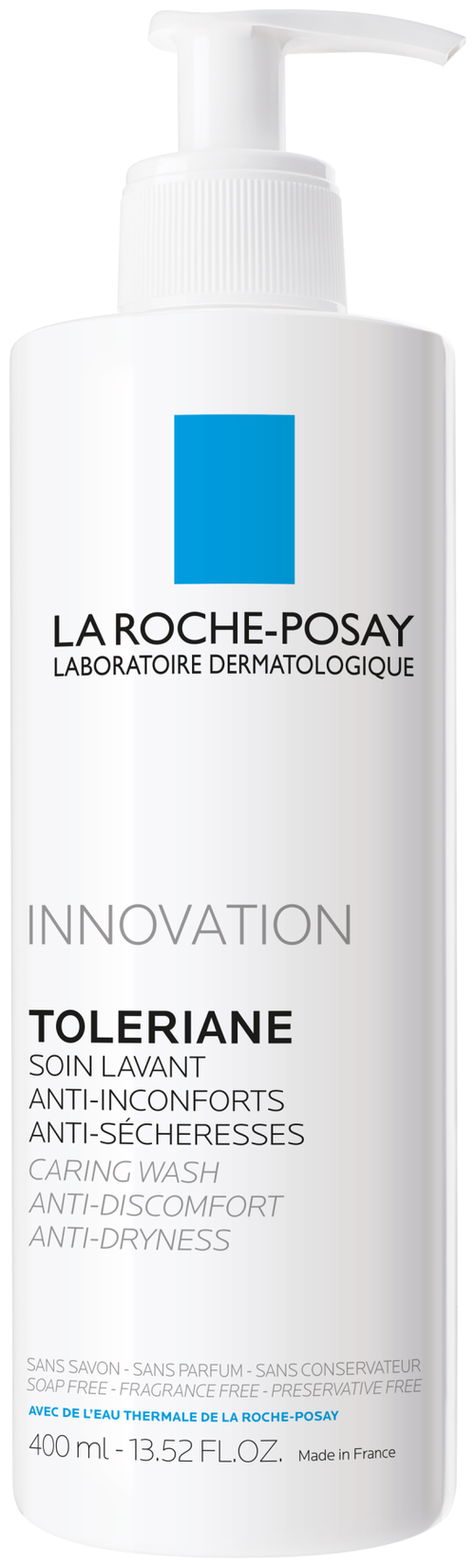 La Roche-Posay гель-уход очищающий для умывания Toleriane, 400 мл, 460 г