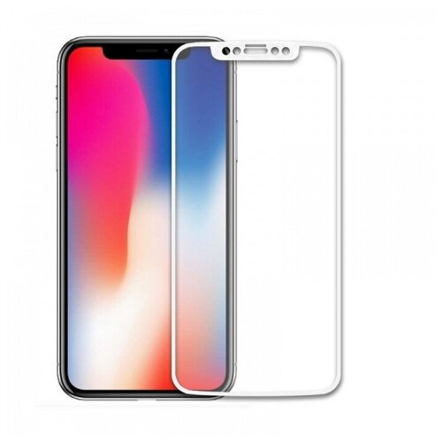 Защитное стекло на iPhone X/XS/11 Pro (5.8), 3D белый, тех. паке, X-CASE