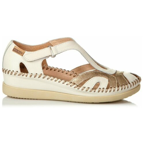 фото Босоножки pikolinos, размер 40, белый/бронзовый