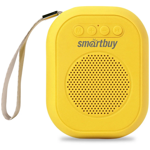 Портативная акустика SmartBuy BLOOM, 3 Вт, желтый колонка smartbuy sbs 180 bloom 3вт blutooth fm радио mp3 бежевая