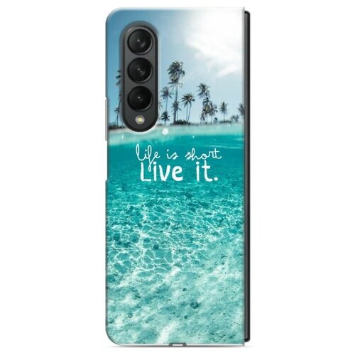 Дизайнерский пластиковый чехол для Samsung Galaxy Z Fold 3 Пляж дизайнерский пластиковый чехол для realme gt neo 2 пляж