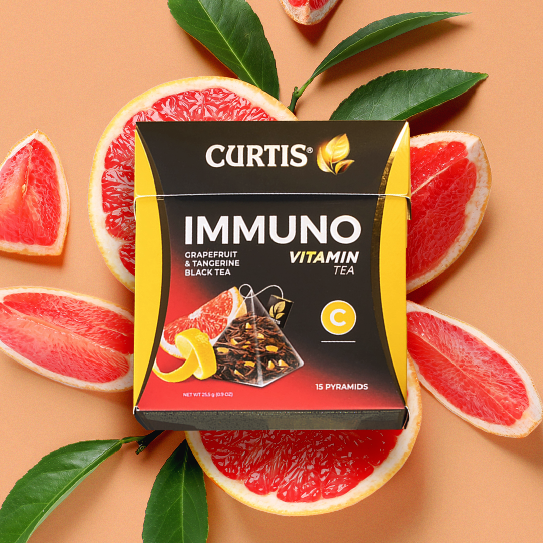Чай черный Curtis Immuno с Цедрой лимона и апельсина 15*1.7г Май-Фудс - фото №2