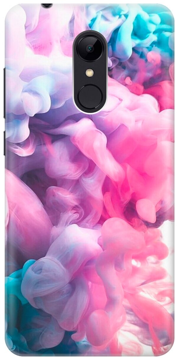 Силиконовый чехол Розово-голубой дым на Xiaomi Redmi 5 / Сяоми Редми 5