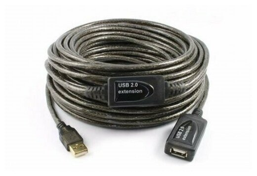 Кабель 10 метров USB 2.0 активный удлинитель (провод, шнур)