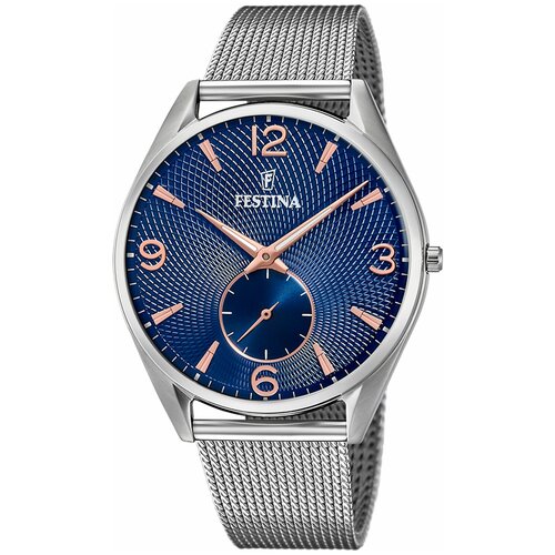 Наручные часы FESTINA Retro, серебряный, синий