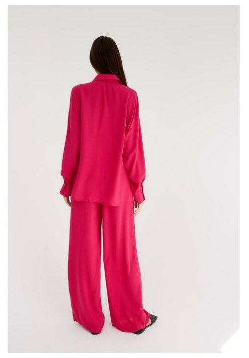 Комплект MIST, рубашка, брюки, длинный рукав, размер 48, розовый - фотография № 14