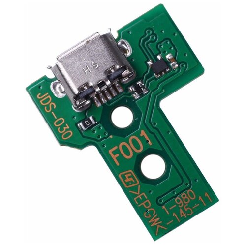 Модуль питания (зарядки) jds-030 для беспроводного геймпада SONY PLAYSTATION DUALSHOCK 4 1pc usb charging port socket circuit board for 12pin jds 011 030 040 055 14pin 001 connector for ps4 controller dual replacement