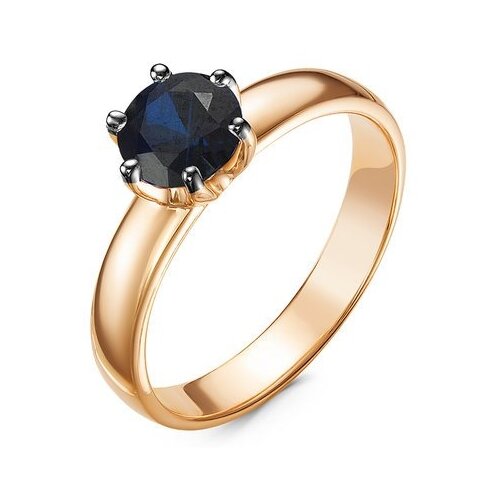 фото Золотое кольцо кюз del'ta dбр211163 с сапфиром diamant-online