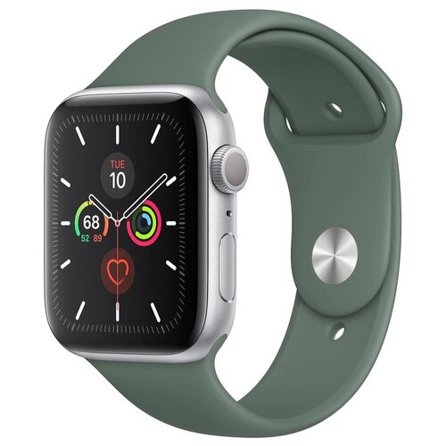 Спортивный ремешок Guardi Sport Band для Apple Watch 42/44 мм зелёная сосна (Pine Green)