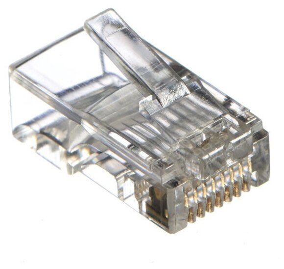 Коннектор разъем RJ45 (8p8c), cat. 5е, под витую пару UTP Ethernet Сетевые 20 штук