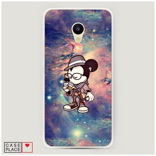 фото Силиконовый чехол "микки в космосе" на meizu m5c / мейзу м5с case place