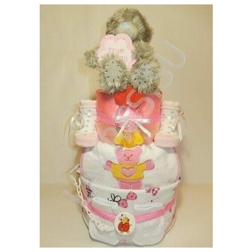 Торт из памперсов для девочек 