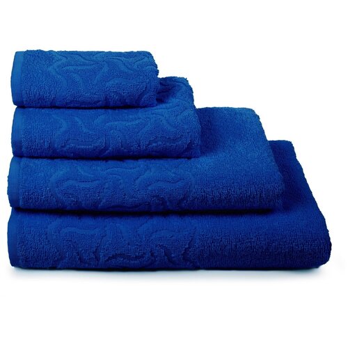 фото Полотенце радуга - 30х70, 50х90, 70х130, 100х150 см - цвет 18-4045 - синий (комплект - 4 шт) дм