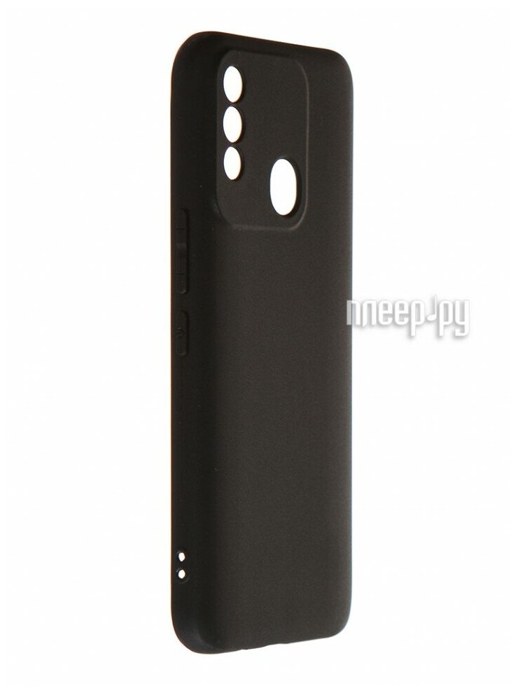 Силиконовый чехол DF для Tecno Spark 8 tCase-04, черный