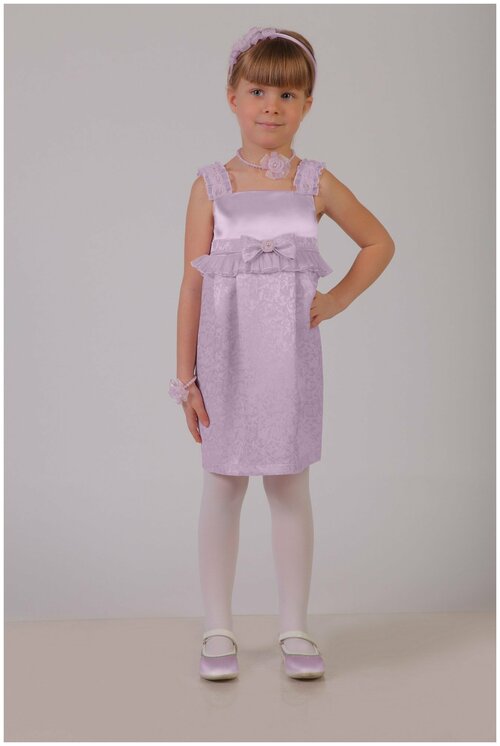 Платье Инфанта, размер 134/68, розовый, фиолетовый