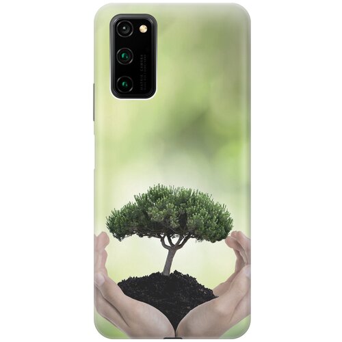 фото Силиконовый чехол на honor view 30 pro / хонор вив 30 про с принтом "оберегайте природу gosso