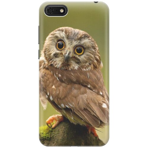 фото Gosso ультратонкий силиконовый чехол-накладка для huawei y5 (2018) / y5 prime (2018) / honor 7s / honor 7a с принтом "сова на дереве"
