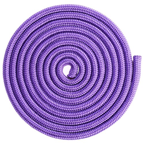 фото Скакалка гимнастическая grace dance утяжеленная, веревочная, 2,5 м, 150 г, цвет фиолетовый