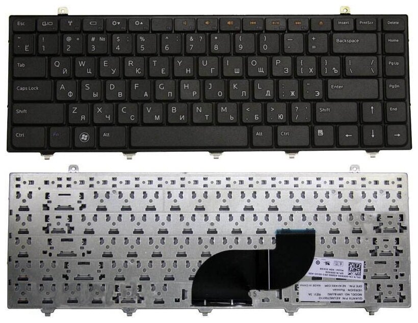 Клавиатура для ноутбука Dell 009XD6 черная 1300₽