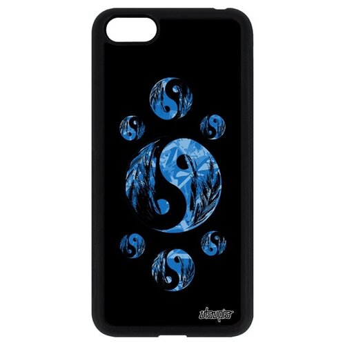 фото Защитный чехол на телефон // huawei y5 2018 // "инь и ян" цикл черное и белое, utaupia, черный