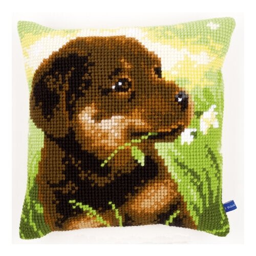 фото Набор для вышивания vervaco pn-0150689 щенок ротвейлера