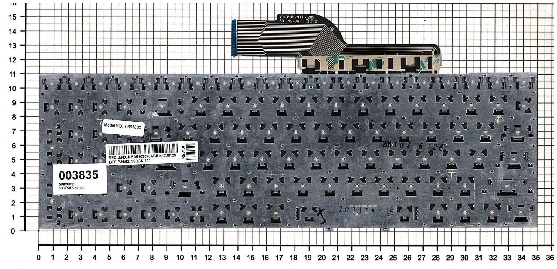 Клавиатура для ноутбука Samsumg NP300E5A-S03UA черная