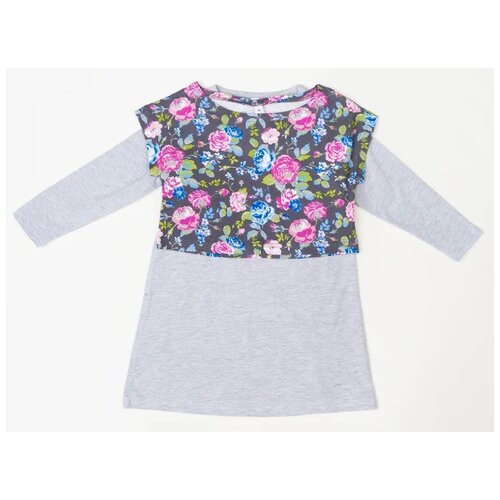 фото Лонгслив с топом в комплекте 362072 серый 122 playtoday