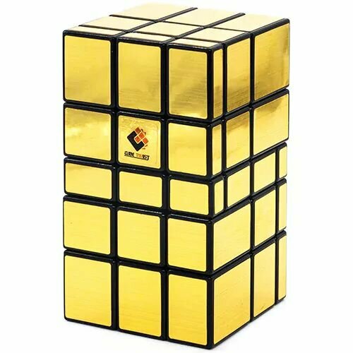 Кубик рубика зеркальный Cubetwist Mirror Tower 2 Золотой / Игра головоломка