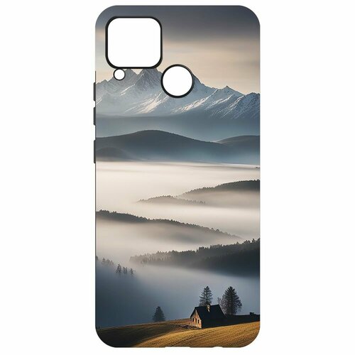 Чехол-накладка Krutoff Soft Case Туман для Realme C15 черный