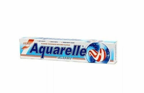 Aquarella Зубная паста Classic голубая, 75 мл