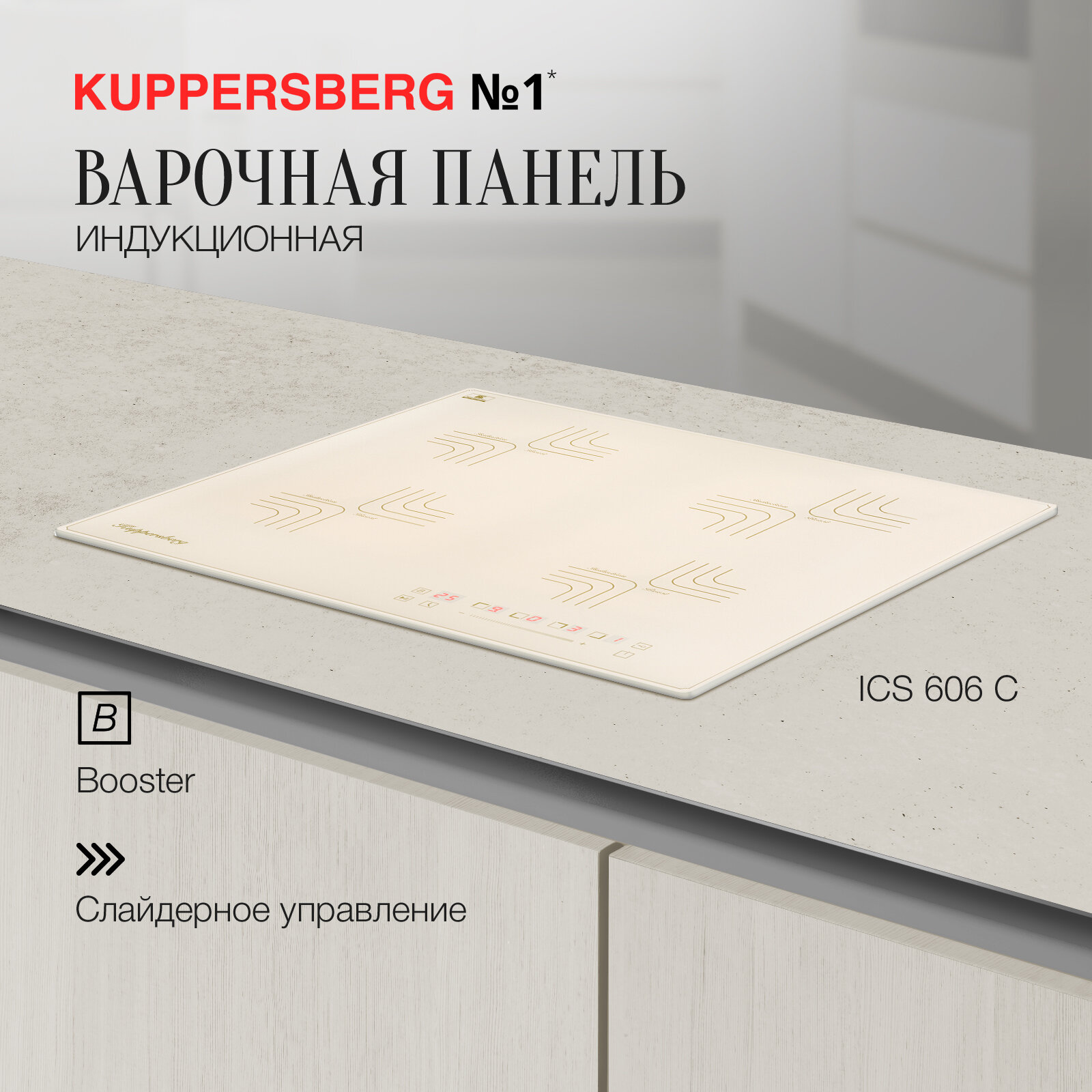 Варочная панель встраиваемая индукционная Kuppersberg ICS 606 C