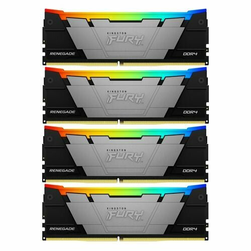Оперативная память Kingston Fury Renegade KF432C16RB12AK464 DDR4 - 4x 16ГБ 3200МГц DIMM Ret 22627₽