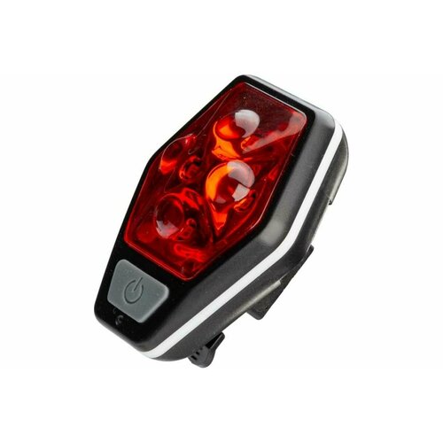 Космос Фонарь велосипед. задний 4RED LED/2xAAA/ABS-пл/держатель-крепление/зажим на корпусе, KOC401B