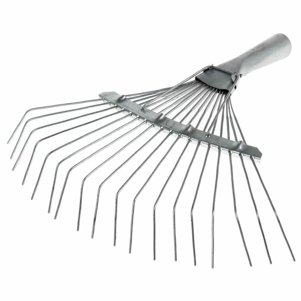 фото Грабли веерные прутковые оцинкованные 18 зуб