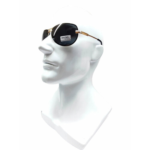 Солнцезащитные очки Matrix 0829 C1 0829 C1, черный, золотой