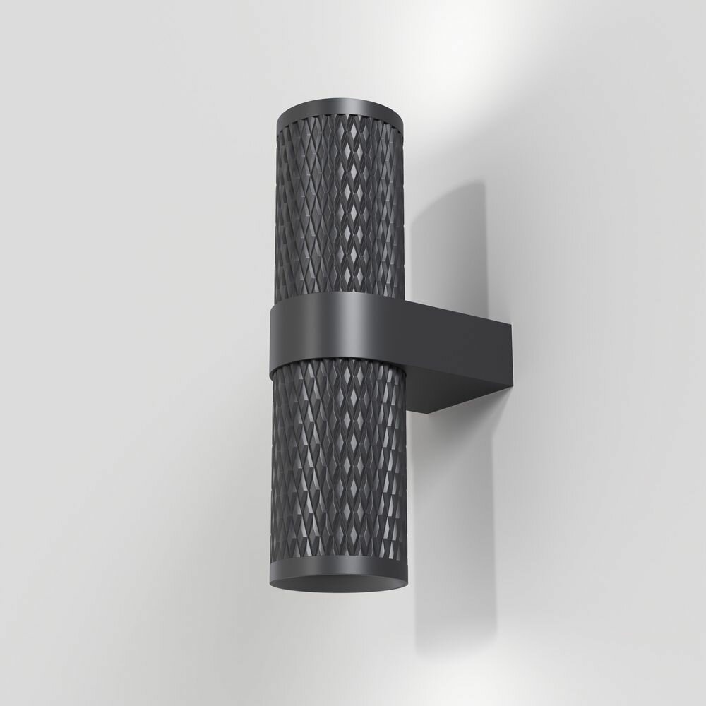 Настенный светильник (бра) Maytoni, Focus Design, GU10, 7 Вт, IP20, черный, под две лампы