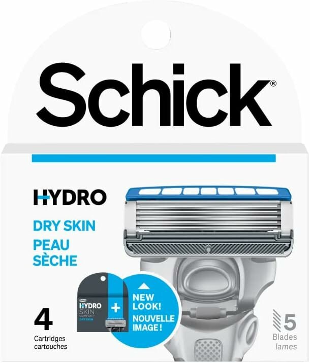 Сменные лезвия для бритвы Schick Hydro 5 Premium, 4 штуки в упаковке