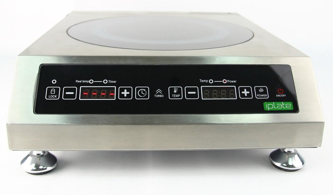 Настольная плита Iplate ALISA 36 см, 1 конфорка, черный — фото 1