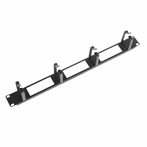 Органайзер кабельный горизонтальный с окнами 19 1U 4 кольца серый REM ГКО-О-462 1 шт 1079₽